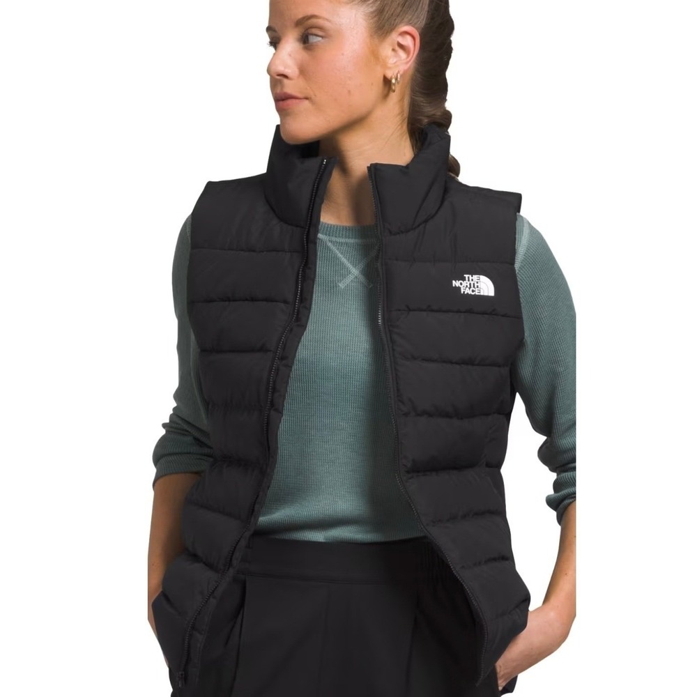 The North Face Aconcagua 3 Vest Black Puffer Insulated Full-Zip Women's Size L
